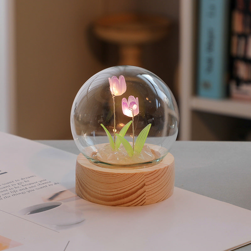 Cute Mini Tulip Small Night Light