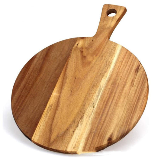 Handcrafted Round Acacia Wood Chopping  Pizza Board