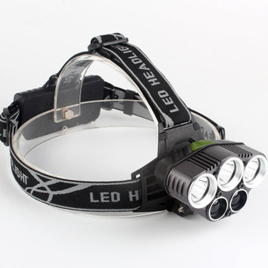 Fixed Focus Strong Light Long-range Outdoor Camping Lighting Head-mounted