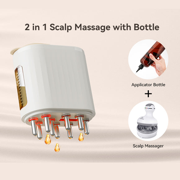 2 In 1 Electric Scalp Massager And Hair Oil Applicator
